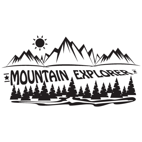 Sticker Mountain exploreur - Droit